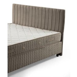 Hanah home Safir Set 90 x 190 - Brown Brown Single Mattress, Base & Headboard Cene