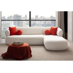 Atelier Del Sofa Ugaona garnitura Roma desna, 270 cm, bijela Cene