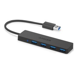 Anker 4-port ultra slim usb 3.0 data hub b2c black Cene