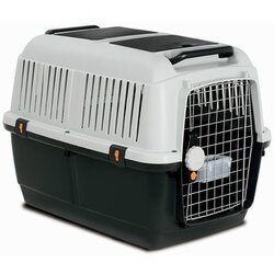 MP BERGAMO bracco travel 5 transporter za ljubimce sa metalnim vratima, 81x60x61.5cm, sivo-crni Cene