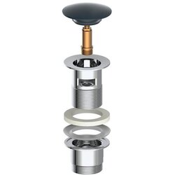 SCHÜTTE Pokrov za odtok 1¼"x65 mm črn Cene