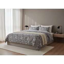 Tekstilshop Pamučna posteljina Floral pattern, 160x200 cm, Siva Cene