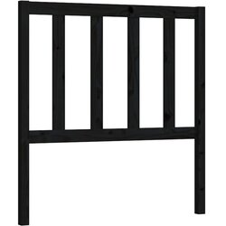 Maison Chic posteljno vzglavje - vzglavna omarica - nočna omarica črno 81x4x100 cm trdna borovina, (21705814) Cene