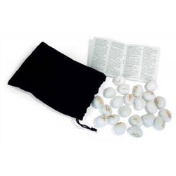 Deep Books Lo Scarabeo - White Onyx Stone Runes Bookshelf Edition Cene