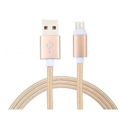 Alpha Star USB pleteni kabl (Micro USB slot) 2 m zlatni ( Micro USB-2M-PL-Z ) Micro USB-2M-PL-Z Cene