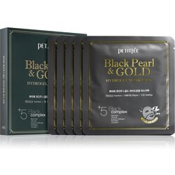 Petitfée Black Pearl & Gold intenzivna hidrogelna maska z 24-karatnim zlatom 5x32 g Cene