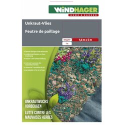 Windhager VRTNA FOLIJA KOPRENA PROTI PLEVELU GROWSTOP, 5X1.6M, ČRNA Cene
