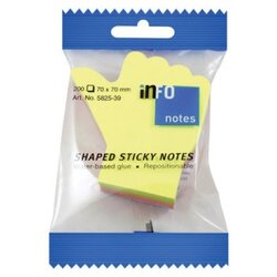 INFO NOTES 5825 Samolepljivi listići ruka 70x70mm 200L -39 ( E496 ) Cene