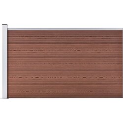 vidaXL Vrtna ograda WPC 175 x 105 cm smeđa Cijene