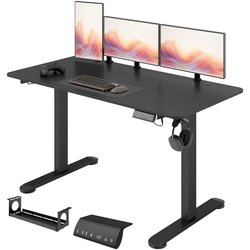 Vinsetto Pisalna miza iverna plošča, jeklo 140D x 70Š x 72–116V cm črna, (5000243032) Cene