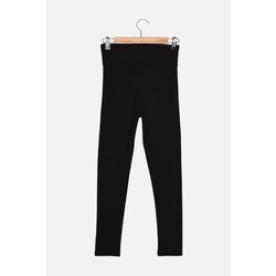 Trendyol Black High Waist Petite Knitted Leggings Cene