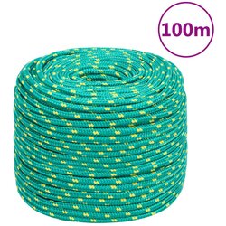 vidaXL Vrv za čoln zelena 6 mm 100 m polipropilen Cene