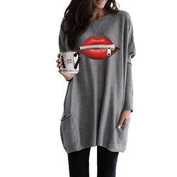 Fenzy Tunika S Dugim Rukavima, Modernim Uzorkom I Džepovima Siona, Siva Cijene