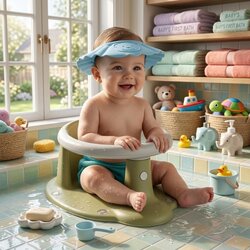  Set za kupanje bebe – Dolu sedište maslinasto + Canpol štitnik plavi Cene