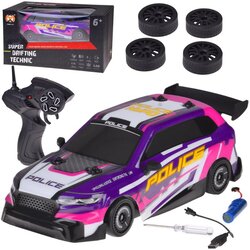 Drift automobil na daljinsko upravljanje s pozadinskim osvjetljenjem i zamjenjivim gumama 4WD RC0744 Cene
