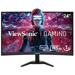 Viewsonic VX2418C ekran za igranje 59.9 cm (23.6 palac) Energetska učinkovitost 2021 F (A - G) 1920 x 1080 piksel Full HD 1 ms HDMI™, DisplayPort VA LED Cene