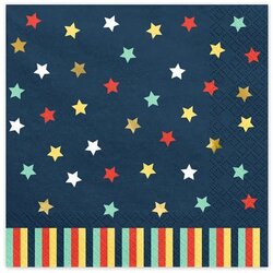 PARTY DECO serviete stars, 33x33 cm, mornarsko modre Cene