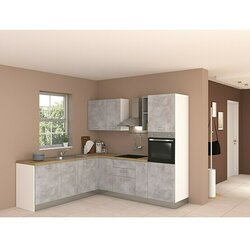 Marinelli Cucine Predsestavljena kotna kuhinja Cassiopea (Š x G: 250 x 225 cm, Z električnimi napravami) Cene