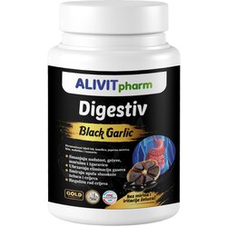 Alivit black garlic digestiv, 90 kapsula Cene