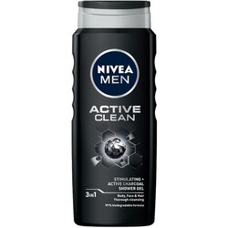 Nivea men Active Clean gel za tuširanje za tijelo, lice i kosu 500 ml za muškarce Cijene