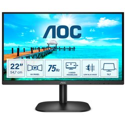 AOC 22B2H 21,5" FHD LED VA monitor, crni Cene