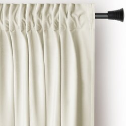 Restilo Krem zavjesa za djelomično zamračenje od samta 140x270 cm Pleat – Cijene