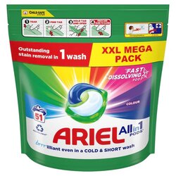 Ariel all in 1 color, 51 kapsul Cene
