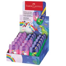  ŠILJILO PVC S PVC KUTIJOM 2RUPE UNICORN I DINO PK18 FABER CASTELL 183551 SORTIRANO Cene