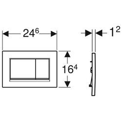 Geberit tipka Sigma 30 bela /sjajna hrom /bela 115.883.KJ.1 Cene