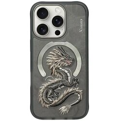 NIMMY DRAGON maskica kompatibilna s MagSafeom za iPhone 16 Pro Max siva Cene