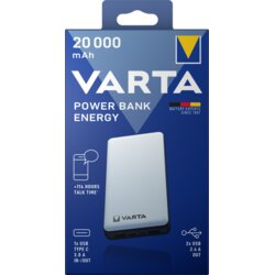 Varta Power Bank Energy 20000 20.000mAh, 2xUSB A, 1xUSB C Cene