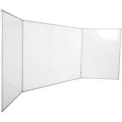 Rocada Tridelna zložljiva bela tabla z aluminijastim okvirjem 240x90 cm – Cene