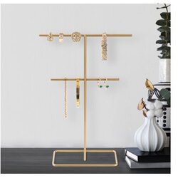 WALLXPERT Držač za nakit TK-004, 15x30 cm, Zlatna boja Cijene