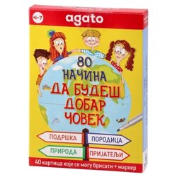 Agato Smart kid,eduktivne kartice, 80 načina da budeš dobar, 40 kartica, 4 - 7 godina Cene