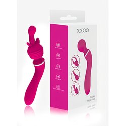 Lonelyi Lonely - Masažni aparat z izmenljivo glavo in vibrator za točko G (roza), ki ga je mogoče polniti 2v1 Cene