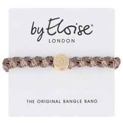 By Eloise London Woven Gold Circle Mocha gumice za kosu Cene