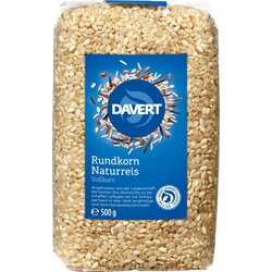 Davert Bio okroglozrnati riž, polnozrnati - 500 g Cene