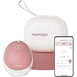 Momcozy m9 mobile flow™ enojna električna prsna črpalka hands-free za dojenje cozy red Cene