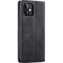 CASEME futrola preklopna za iPhone 12/12 Pro Max, koža, crna - Flip Lea. P. Case iPhone 12/12 Pro, Crna Cene