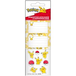 LA PLUME DOREE Pokemon - Pikachu School Sticers Label Cene