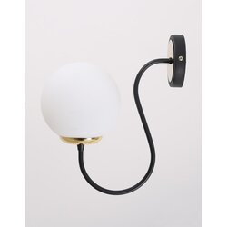 Squid Lighting Crno-bijela zidna lampa ø 15 cm Oslo – Cene