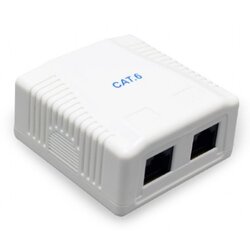 Gembird NCAC-2U6-01 CAT6 UTP 2-port skutija za površinsku montažu za RJ45 Cene