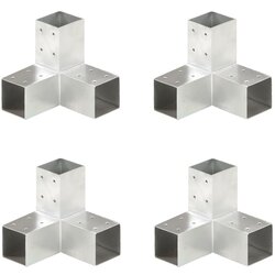 vidaXL spojnici za stupove u y-obliku 4 kom pocinčani metal 71 x 71 mm Cijene