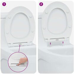 vidaXL Bijela Plastika Standard WC sjedište Ostalo Moderno Cijene