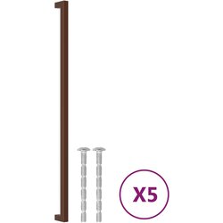 vidaXL Ročaji za omarico 5 kosov bron 480 mm nerjaveče jeklo Cene