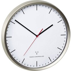 TFA Dostmann 60.3521.02 radijski zidni sat 30.5 cm x 4.8 cm plemeniti čelik (brušeni) tihi rad Cene