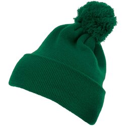 Flexfit Pom Pom Knit hat with cuff spruce green Cijene
