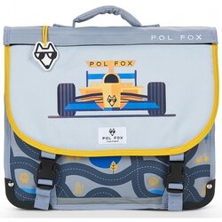 Pol Fox Šolska torba CARTABLE 38 CM RACE Siva Cene