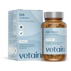 Vetain Visokodozirani cinkov bisglicinat 25 mg - 365 tabl. Cene