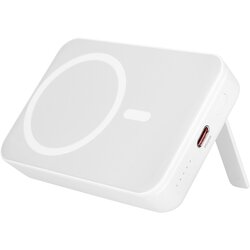 BWOO Zunanja baterija MagSafe 10000 mAh - 20W vrata USB-C in zložljivo stojalo, Bela, (5000017430) Cene